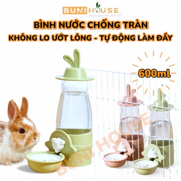 Bình Nước Tai Thỏ Gắn Chuồng